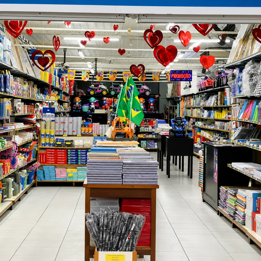 Papelaria Santa Cruz Bazar Alva - Interior da loja