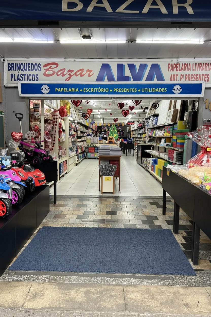 Papelaria Santa Cruz Bazar Alva - Fachada da loja